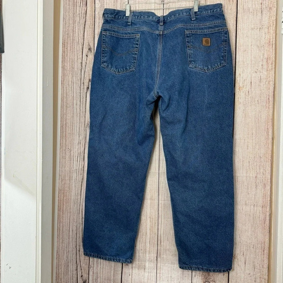 Carhartt Mens Lined Jeans size 42X30 - Picture 3 of 11